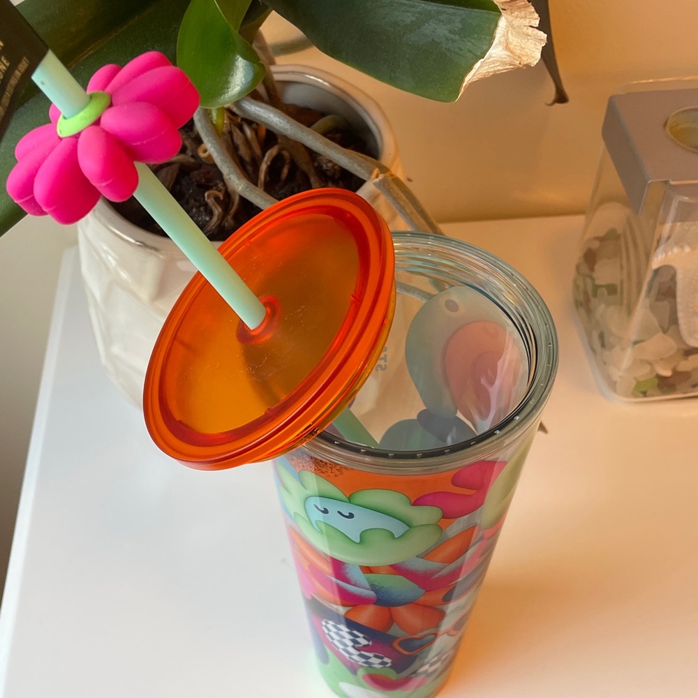 Starbucks Floral 2025 24oz Cold Cup Tumbler NWT - Picture 7 of 10